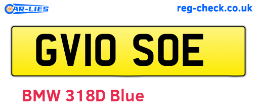 GV10SOE are the vehicle registration plates.