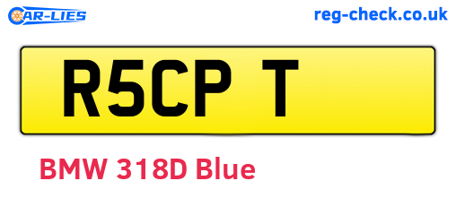 R5CPT are the vehicle registration plates.