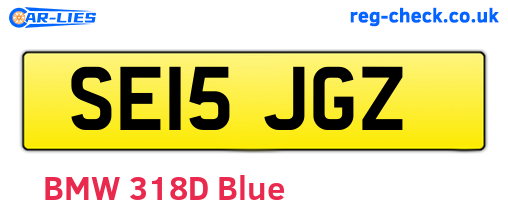 SE15JGZ are the vehicle registration plates.