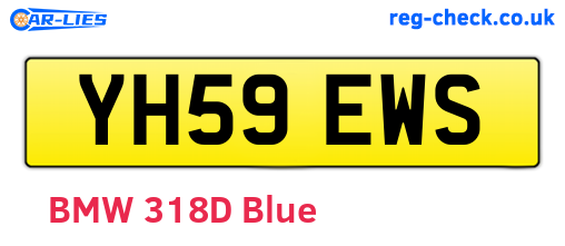YH59EWS are the vehicle registration plates.