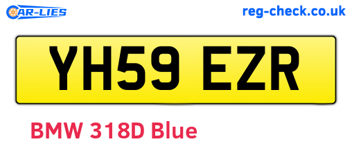 YH59EZR are the vehicle registration plates.