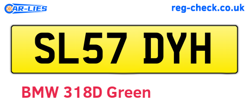 SL57DYH are the vehicle registration plates.