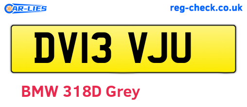 DV13VJU are the vehicle registration plates.