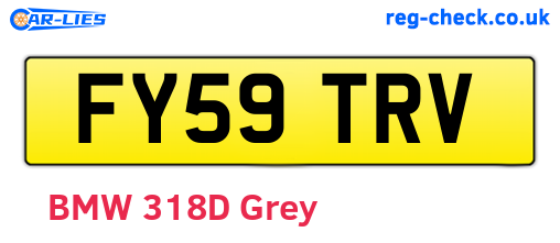 FY59TRV are the vehicle registration plates.