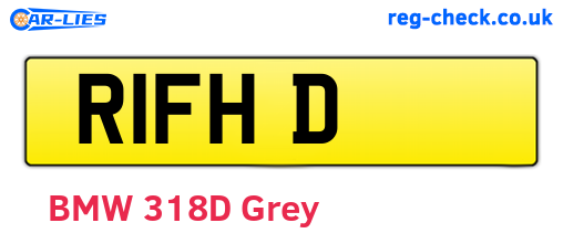 R1FHD are the vehicle registration plates.