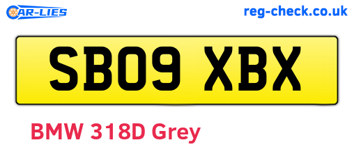 SB09XBX are the vehicle registration plates.