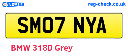 SM07NYA are the vehicle registration plates.