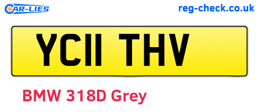 YC11THV are the vehicle registration plates.