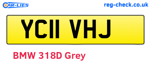 YC11VHJ are the vehicle registration plates.