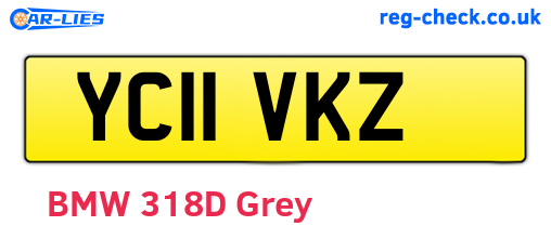 YC11VKZ are the vehicle registration plates.