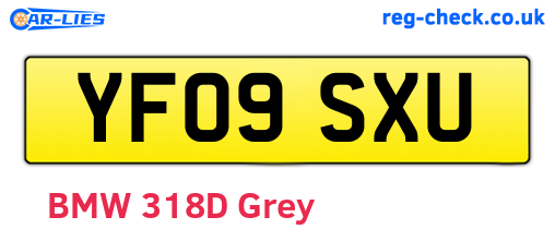 YF09SXU are the vehicle registration plates.
