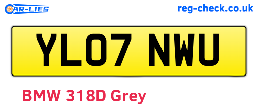 YL07NWU are the vehicle registration plates.