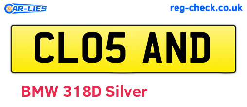 CL05AND are the vehicle registration plates.