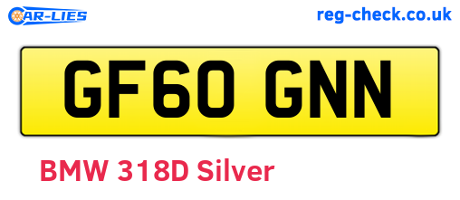 GF60GNN are the vehicle registration plates.