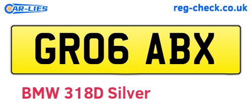 GR06ABX are the vehicle registration plates.