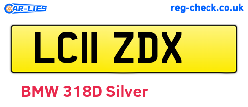 LC11ZDX are the vehicle registration plates.