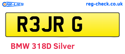 R3JRG are the vehicle registration plates.