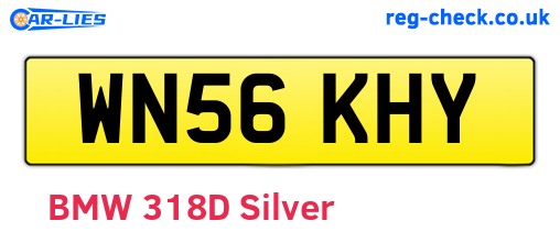 WN56KHY are the vehicle registration plates.
