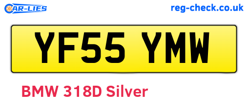 YF55YMW are the vehicle registration plates.