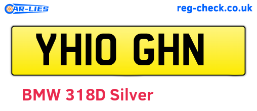YH10GHN are the vehicle registration plates.