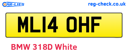 ML14OHF are the vehicle registration plates.