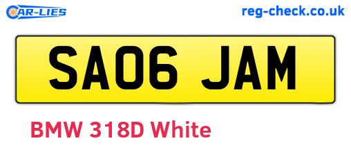 SA06JAM are the vehicle registration plates.