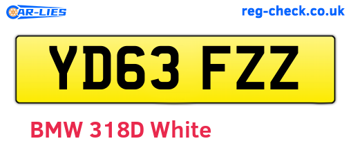 YD63FZZ are the vehicle registration plates.