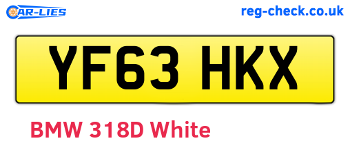YF63HKX are the vehicle registration plates.