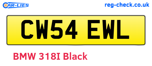 CW54EWL are the vehicle registration plates.
