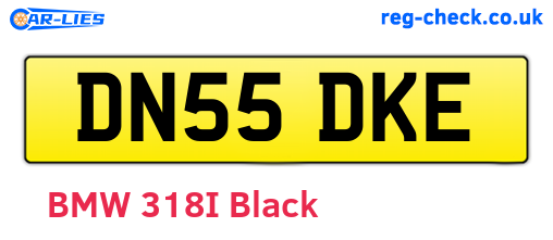 DN55DKE are the vehicle registration plates.
