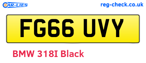 FG66UVY are the vehicle registration plates.
