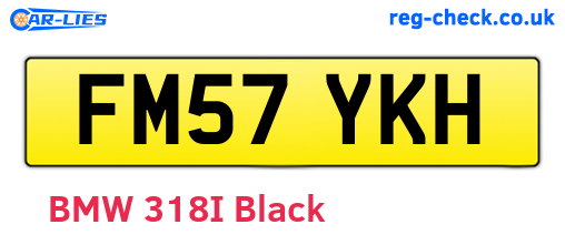 FM57YKH are the vehicle registration plates.