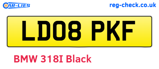 LD08PKF are the vehicle registration plates.