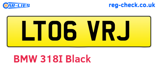 LT06VRJ are the vehicle registration plates.
