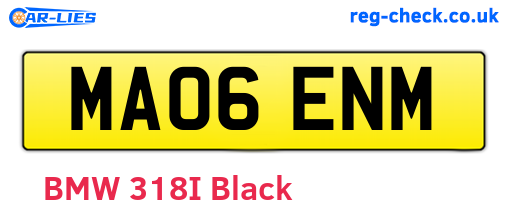 MA06ENM are the vehicle registration plates.