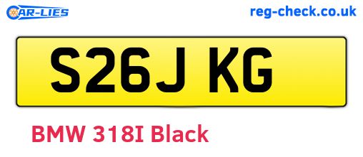 S26JKG are the vehicle registration plates.