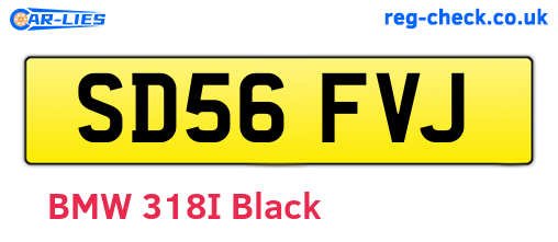 SD56FVJ are the vehicle registration plates.