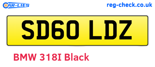 SD60LDZ are the vehicle registration plates.