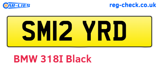 SM12YRD are the vehicle registration plates.