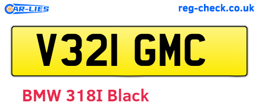 V321GMC are the vehicle registration plates.