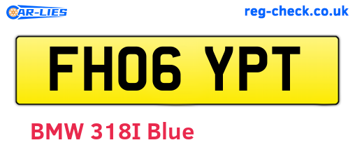 FH06YPT are the vehicle registration plates.