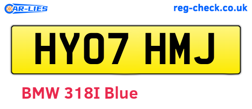 HY07HMJ are the vehicle registration plates.