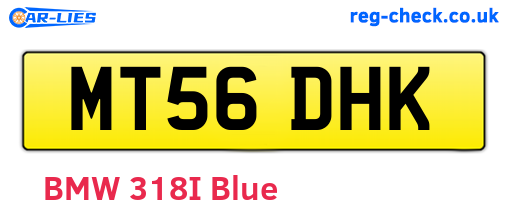 MT56DHK are the vehicle registration plates.