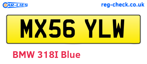 MX56YLW are the vehicle registration plates.