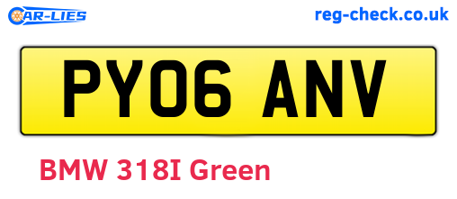 PY06ANV are the vehicle registration plates.