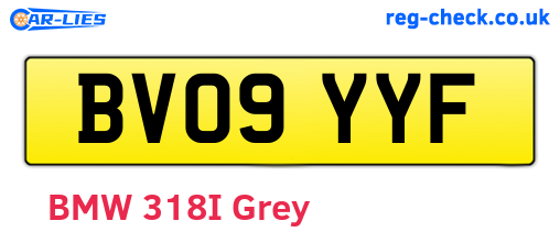 BV09YYF are the vehicle registration plates.