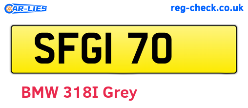 SFG170 are the vehicle registration plates.