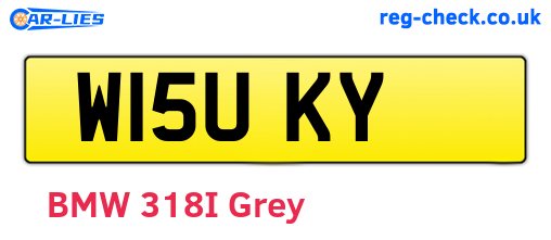 W15UKY are the vehicle registration plates.
