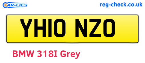 YH10NZO are the vehicle registration plates.
