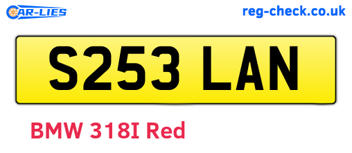 S253LAN are the vehicle registration plates.